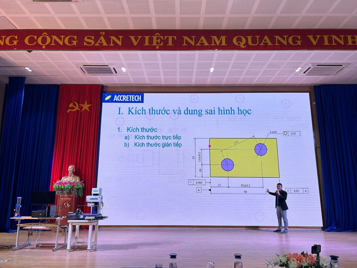 Anh Hồ Cao Cảnh giới thiệu về dung sai và đo lường