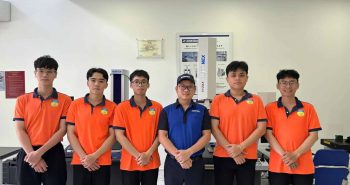Hình ảnh nhóm sinh viên HUTECH thực tập tại Accretech Việt Nam