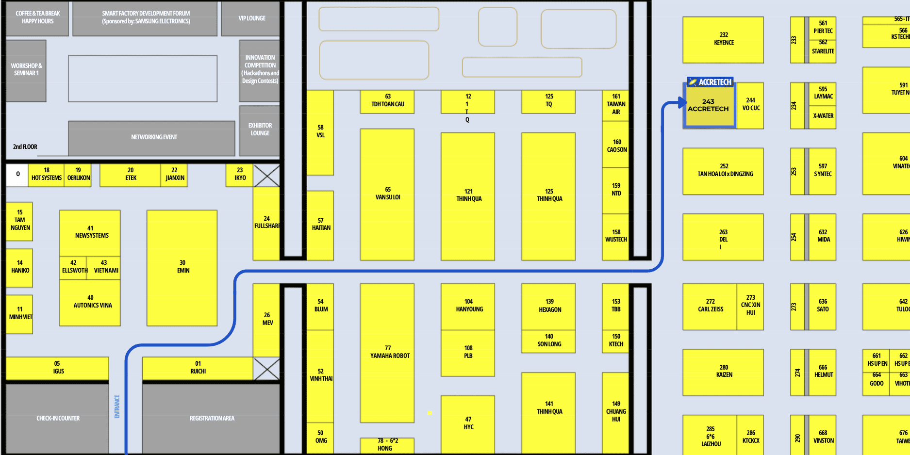 Vị trí gian hàng: Số 243