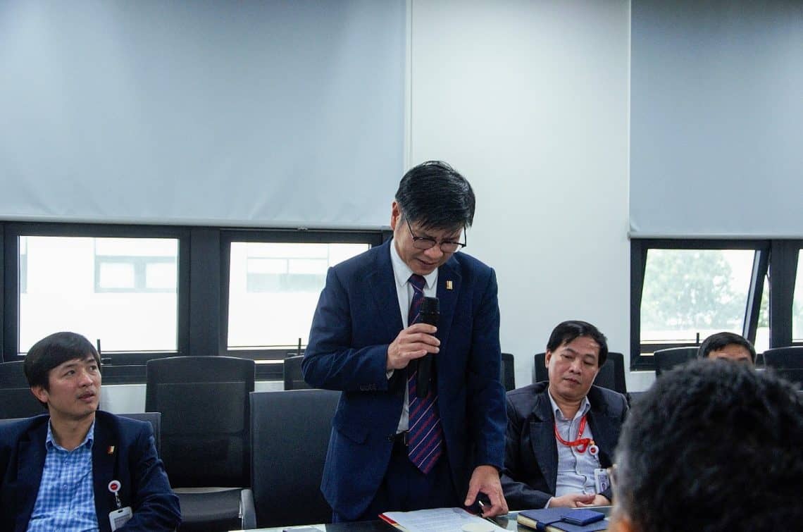 PGS.TS. Trương Hoành Sơn – Hiệu trưởng Trường Cơ khí phát biểu. Ảnh: HUST