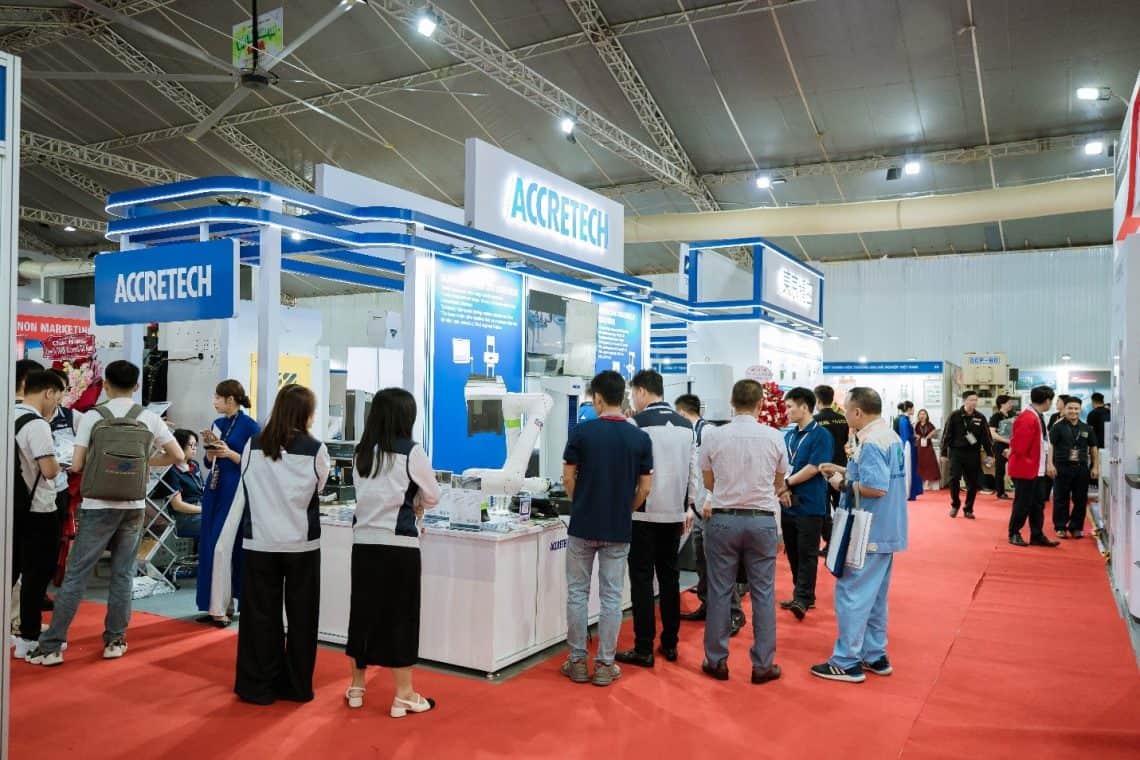 Toàn cảnh gian hàng ACCRETECH tại VIMF Hải Phòng 2026