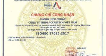 Chứng chỉ công nhận
